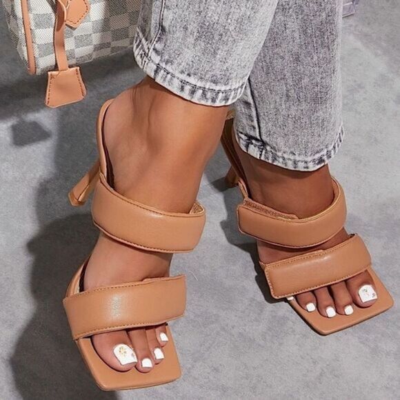 lemonade Shoes - TAN HEEL MULES